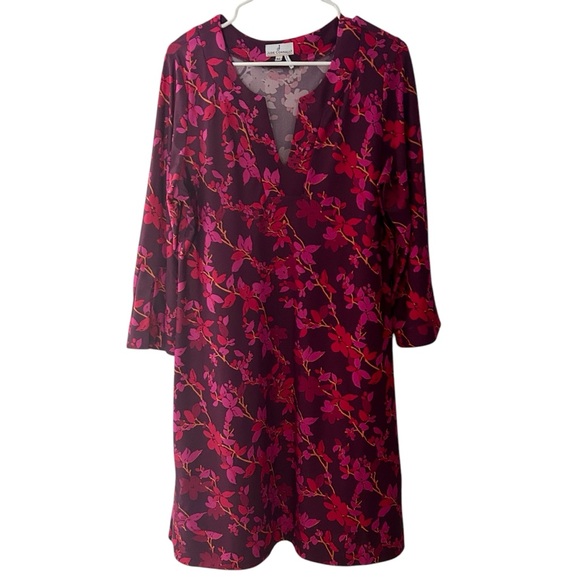 Jude Connally Dresses & Skirts - Jude Connally Dress Floral long Sleeve Stretch A17